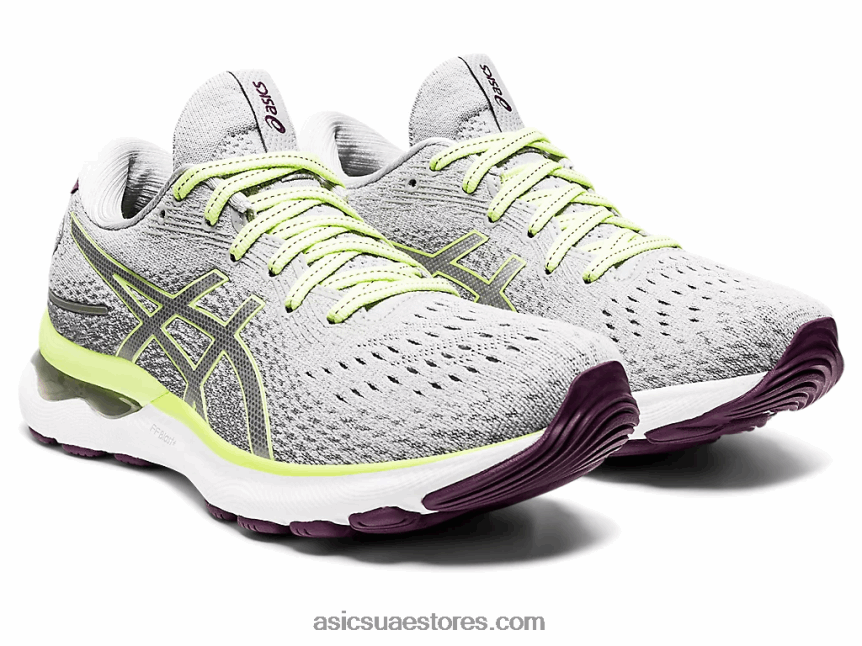 Asics بيدمونت رمادي / أخضر ليموني نيمبوس جل 24 2N24DJ3549