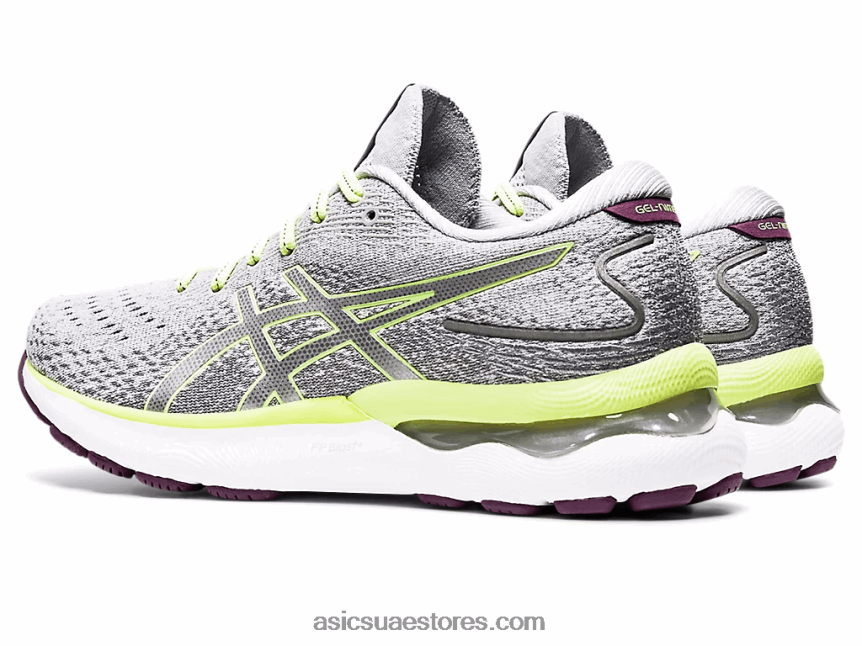 Asics بيدمونت رمادي / أخضر ليموني نيمبوس جل 24 2N24DJ3549