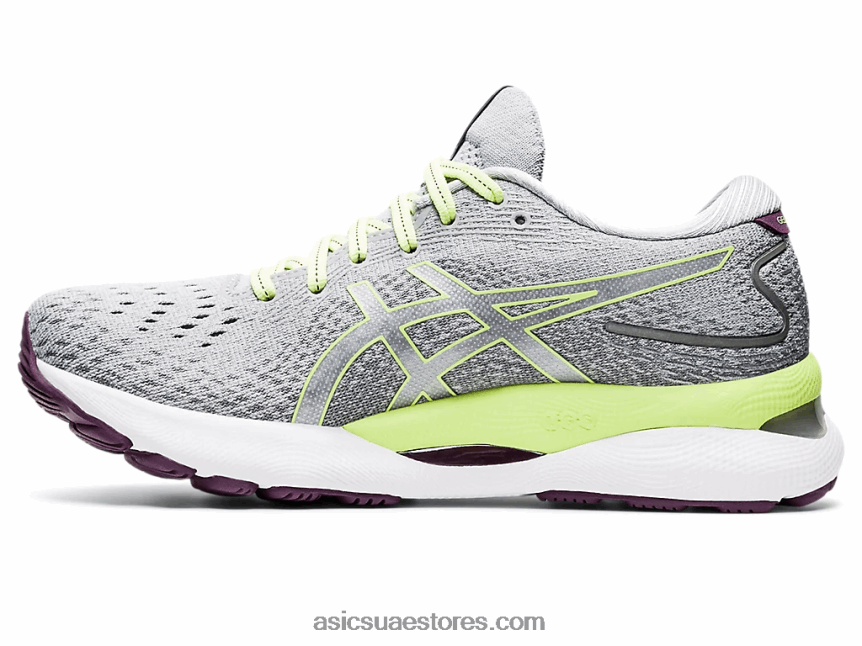 Asics بيدمونت رمادي / أخضر ليموني نيمبوس جل 24 2N24DJ3549