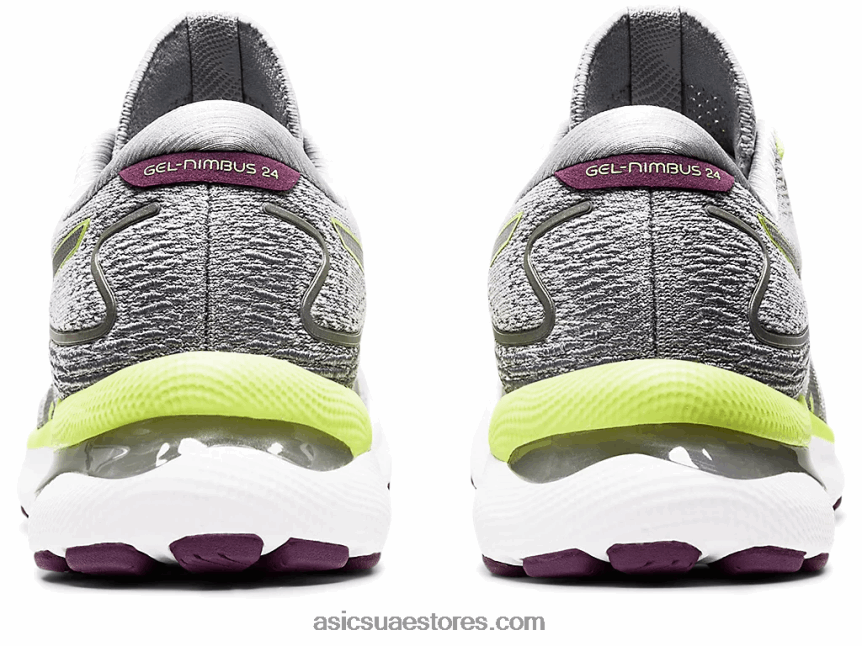 Asics بيدمونت رمادي / أخضر ليموني نيمبوس جل 24 2N24DJ3549