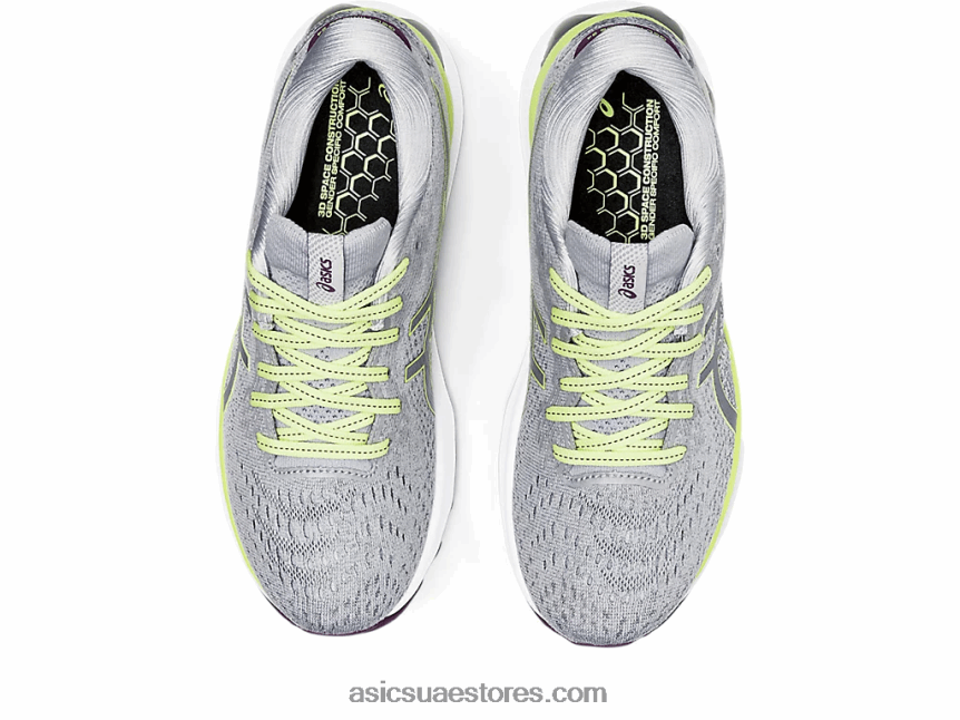 Asics بيدمونت رمادي / أخضر ليموني نيمبوس جل 24 2N24DJ3549