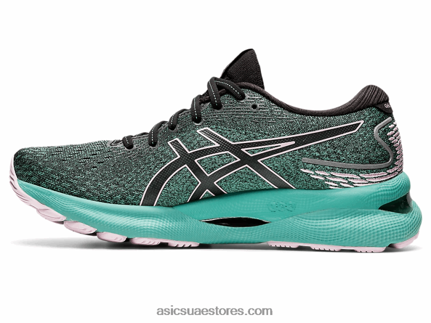 Asics أسود / بالكاد ارتفع نيمبوس جل 24 2N24DJ3550