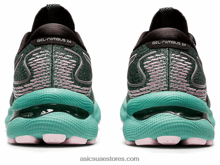 Asics أسود / بالكاد ارتفع نيمبوس جل 24 2N24DJ3550
