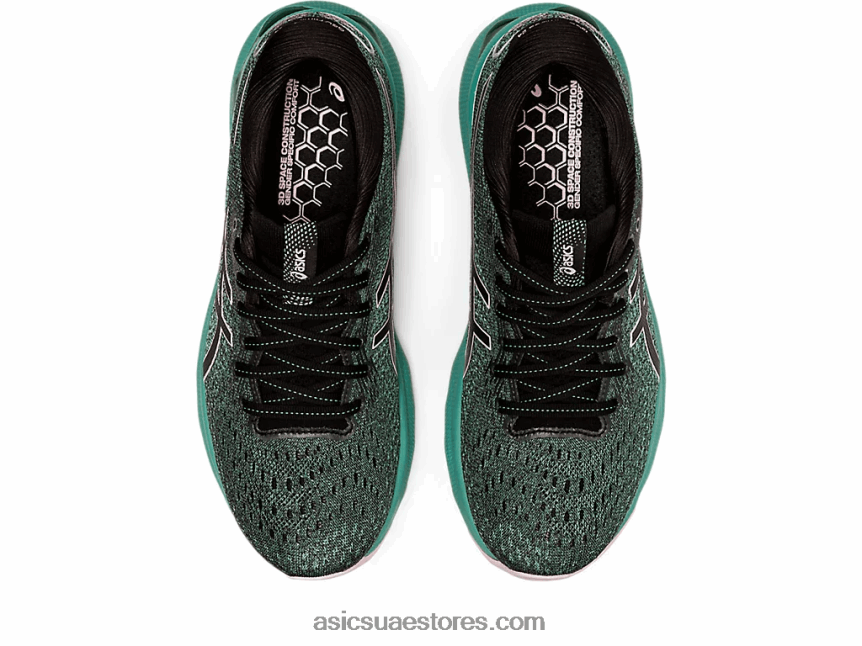 Asics أسود / بالكاد ارتفع نيمبوس جل 24 2N24DJ3550