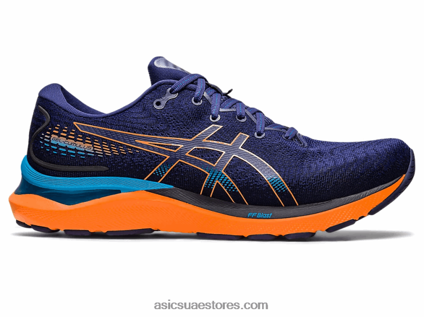 Asics أزرق نيلي / شمس خوخ جل-ركام 24 2N24DJ363