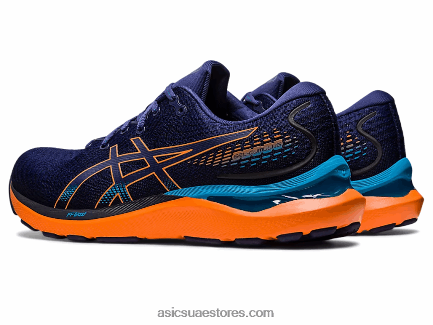 Asics أزرق نيلي / شمس خوخ جل-ركام 24 2N24DJ363