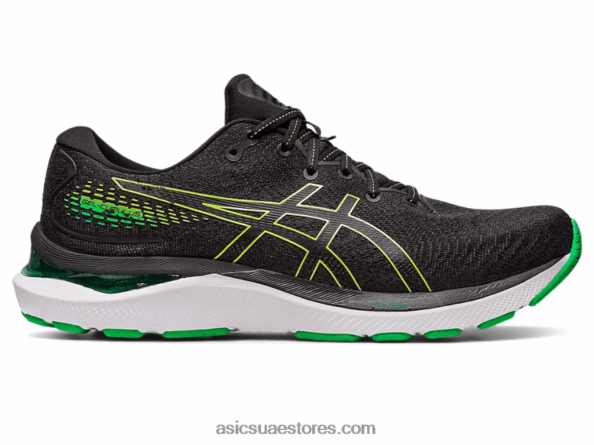 Asics أسود / قشر الليمون جل-ركام 24 2N24DJ422