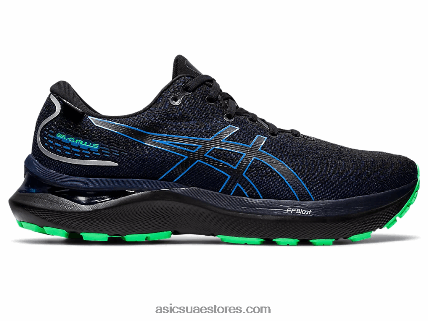 Asics الساحل الأسود / الأزرق جل-كومولوس 24 جي تي اكس 2N24DJ589