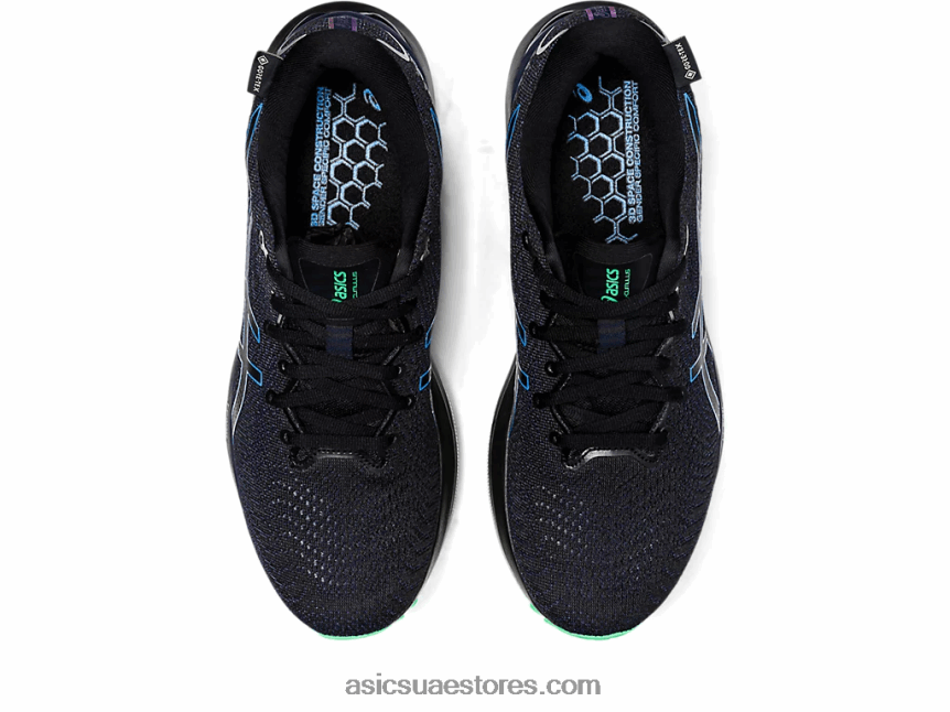 Asics الساحل الأسود / الأزرق جل-كومولوس 24 جي تي اكس 2N24DJ589