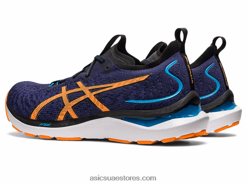 Asics أزرق نيلي / شمس خوخ جل-ركام 24 مك 2N24DJ632