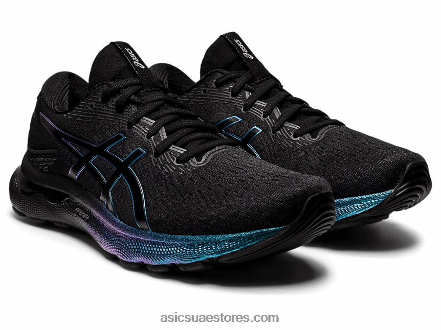 Asics أسود جل نيمبوس 24 بلاتينيوم 2N24DJ778