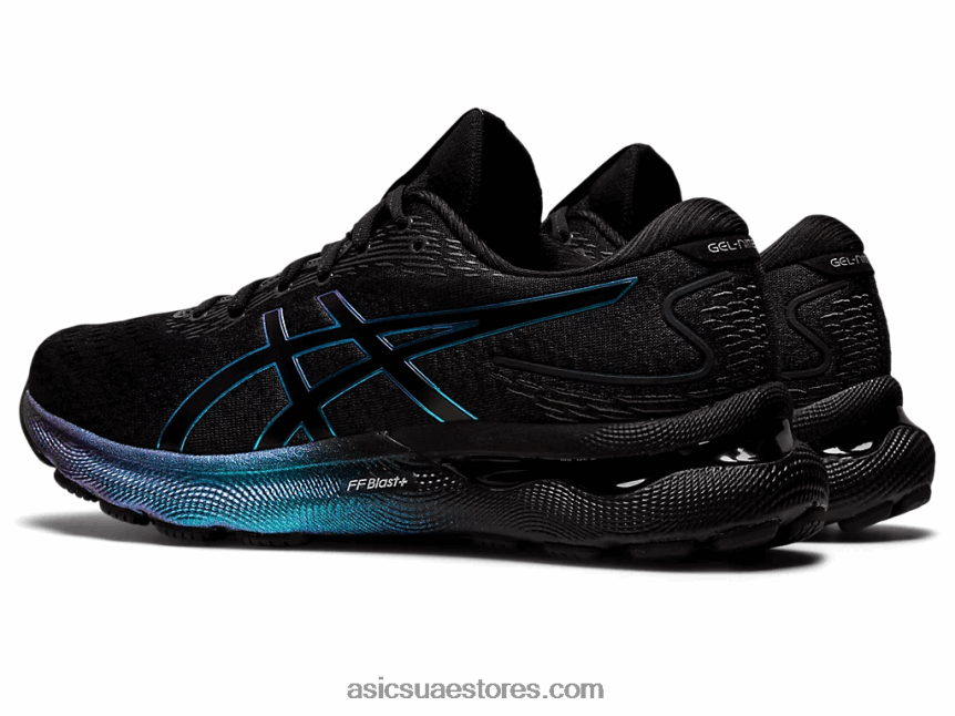 Asics أسود جل نيمبوس 24 بلاتينيوم 2N24DJ778