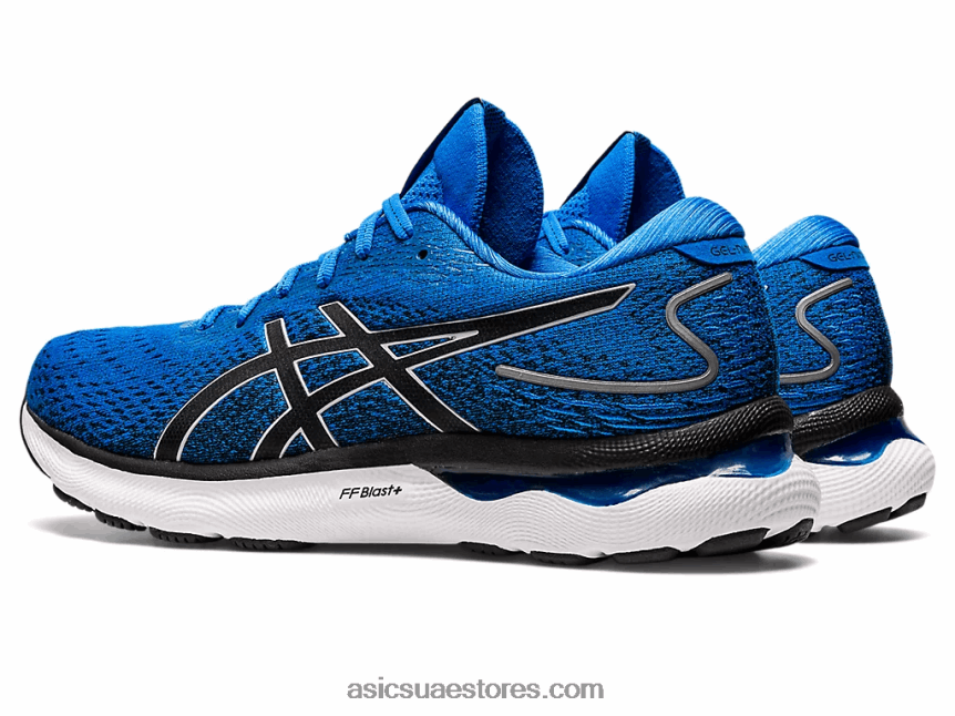 Asics أزرق كهربائي / رمادي بيدمونت نيمبوس جل 24 2N24DJ920