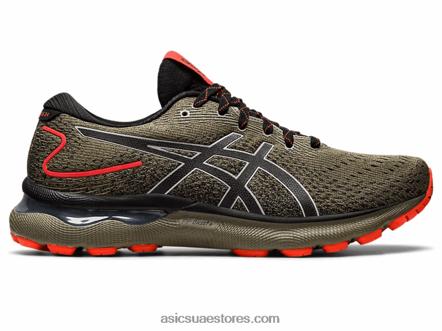 Asics الاستحمام الطبيعة / الزيتون هلام نيمبوس 24 tr 2N24DJ788