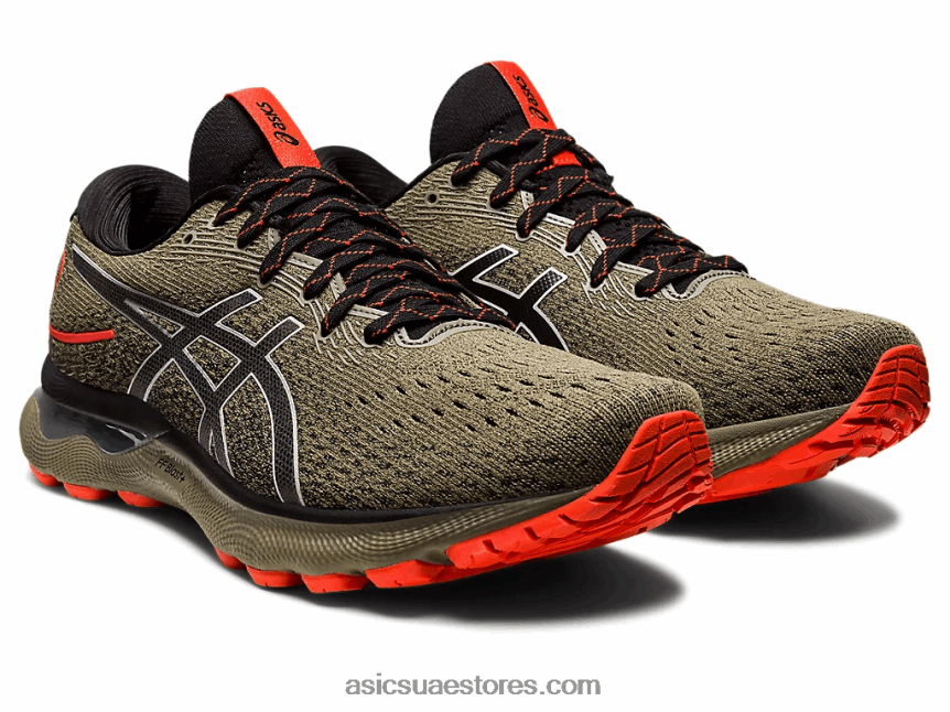Asics الاستحمام الطبيعة / الزيتون هلام نيمبوس 24 tr 2N24DJ788