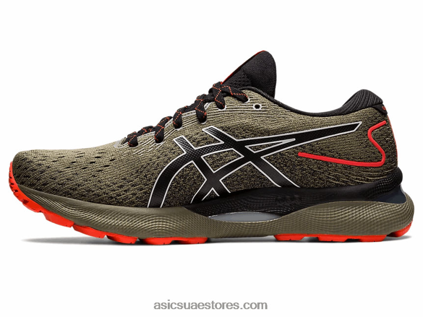 Asics الاستحمام الطبيعة / الزيتون هلام نيمبوس 24 tr 2N24DJ788