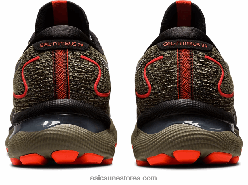 Asics الاستحمام الطبيعة / الزيتون هلام نيمبوس 24 tr 2N24DJ788