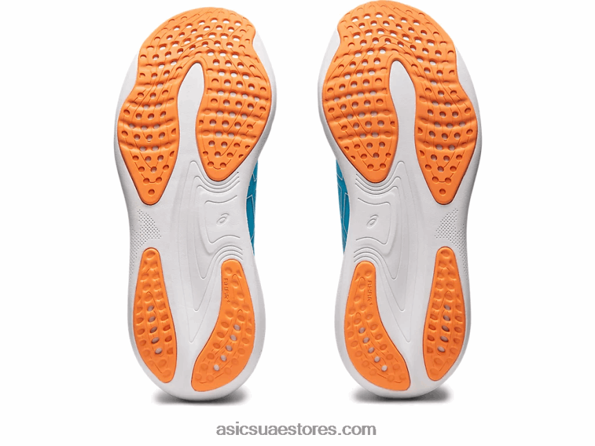Asics الجزيرة الزرقاء / الشمس الخوخ جل نيمبوس 25 2N24DJ10