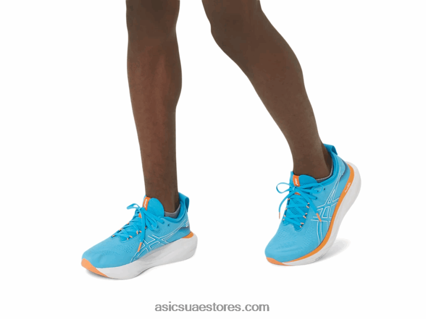 Asics الجزيرة الزرقاء / الشمس الخوخ جل نيمبوس 25 2N24DJ10