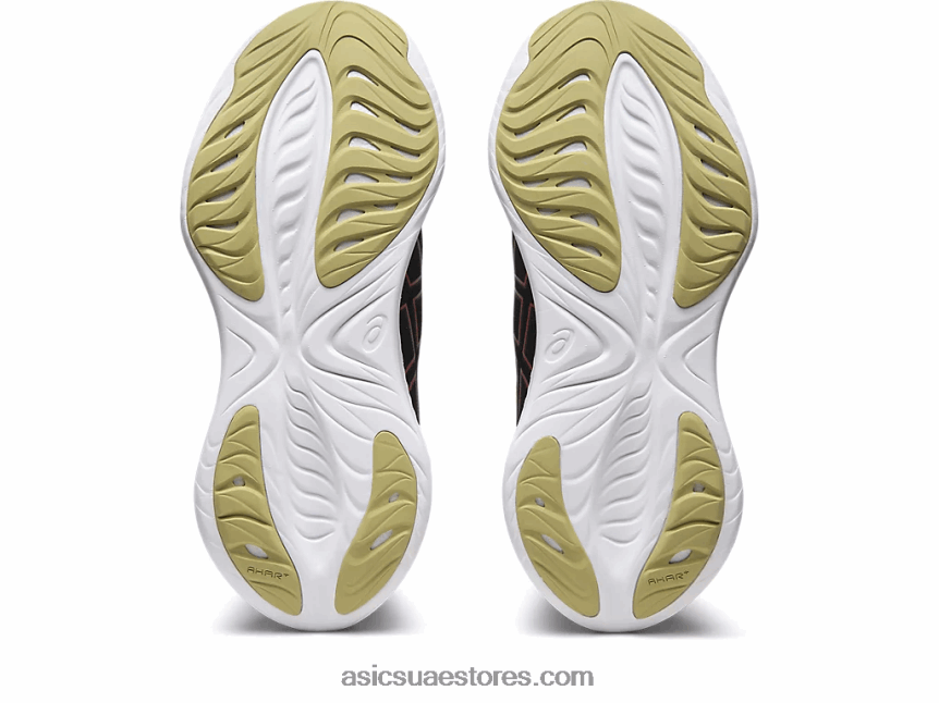 Asics أسود / أحمر كهربائي جل الركام 25 2N24DJ123