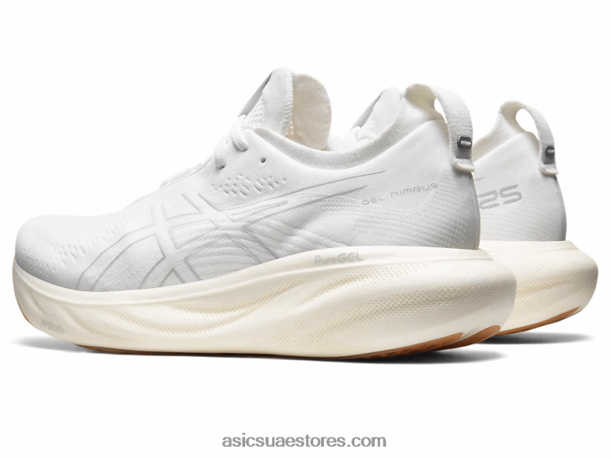 Asics أبيض جل نيمبوس 25 2N24DJ12