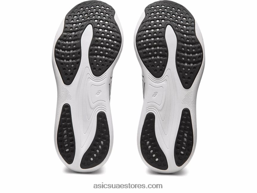 Asics أبيض أسود جل نيمبوس 25 2N24DJ180