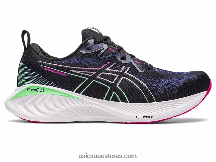 Asics الهذيان الأسود / الوردي جل الركام 25 2N24DJ2133