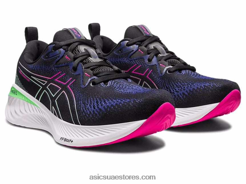 Asics الهذيان الأسود / الوردي جل الركام 25 2N24DJ2133