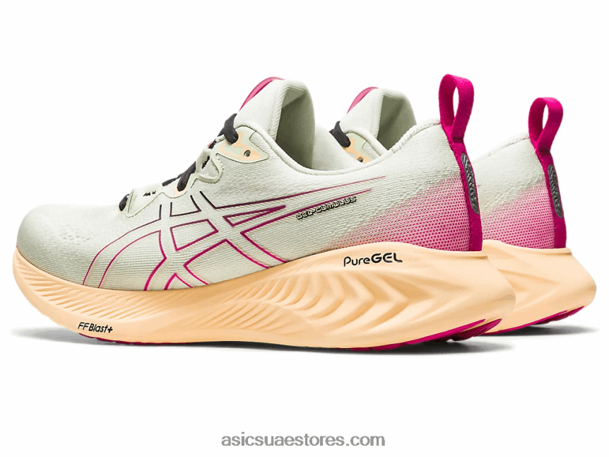 Asics همسة الهذيان الأخضر / الوردي جل الركام 25 2N24DJ2135