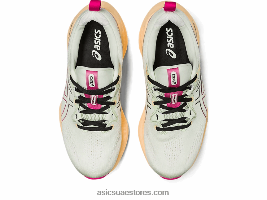 Asics همسة الهذيان الأخضر / الوردي جل الركام 25 2N24DJ2135