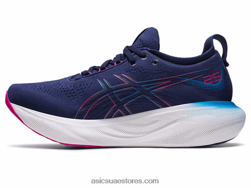 Asics الأزرق النيلي / الهذيان الوردي جل نيمبوس 25 2N24DJ2138