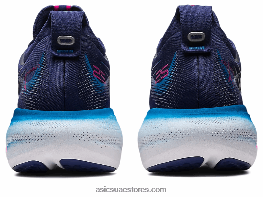 Asics الأزرق النيلي / الهذيان الوردي جل نيمبوس 25 2N24DJ2138