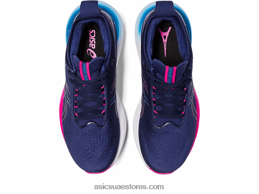 Asics الأزرق النيلي / الهذيان الوردي جل نيمبوس 25 2N24DJ2138