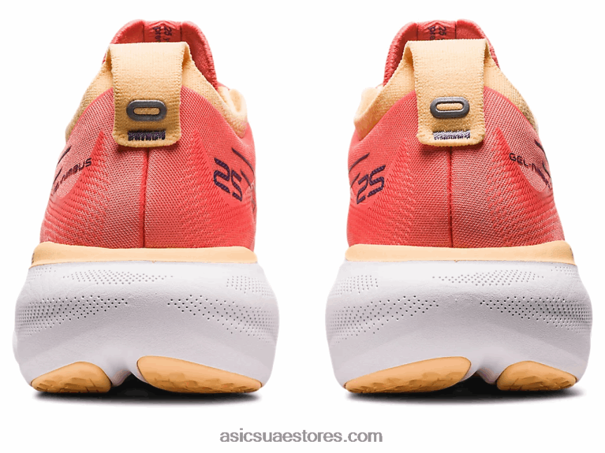 Asics البابايا / الأرجواني المتربة جل نيمبوس 25 2N24DJ2149