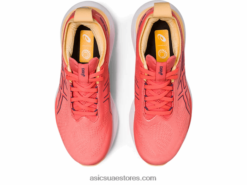 Asics البابايا / الأرجواني المتربة جل نيمبوس 25 2N24DJ2149