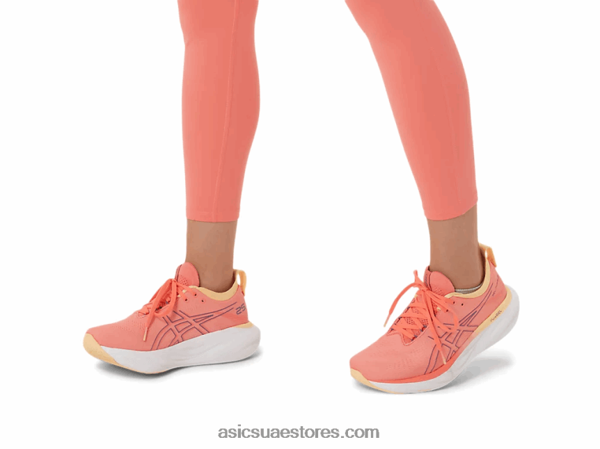 Asics البابايا / الأرجواني المتربة جل نيمبوس 25 2N24DJ2149