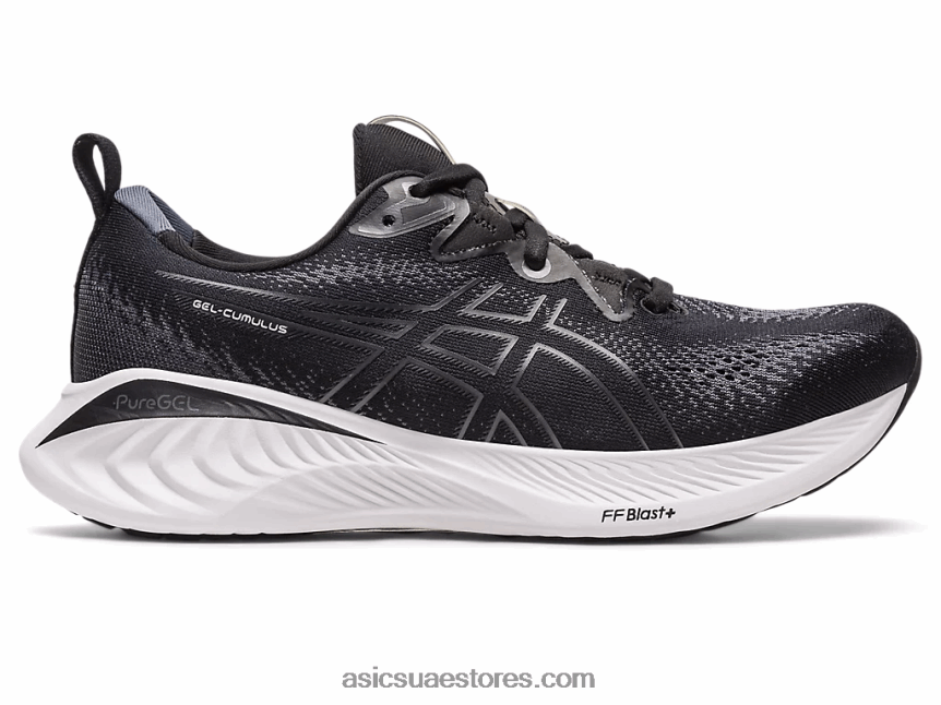 Asics أسود / أبيض جل الركام 25 2N24DJ2198