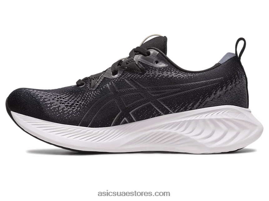 Asics أسود / أبيض جل الركام 25 2N24DJ2198