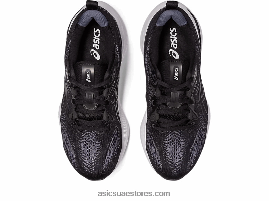 Asics أسود / أبيض جل الركام 25 2N24DJ2198