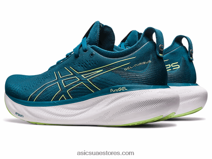 Asics حبر أزرق مخضر / ليموني جل نيمبوس 25 2N24DJ2259