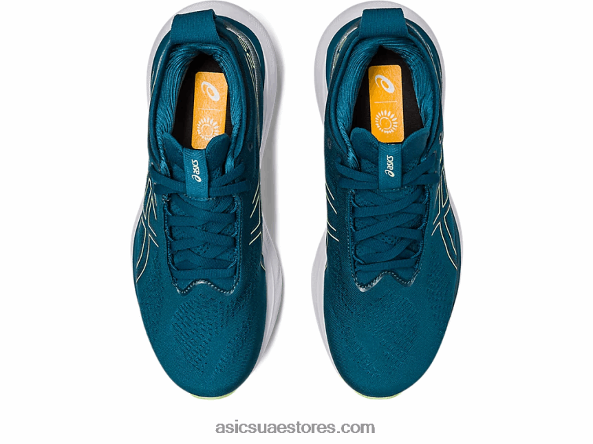 Asics حبر أزرق مخضر / ليموني جل نيمبوس 25 2N24DJ2259