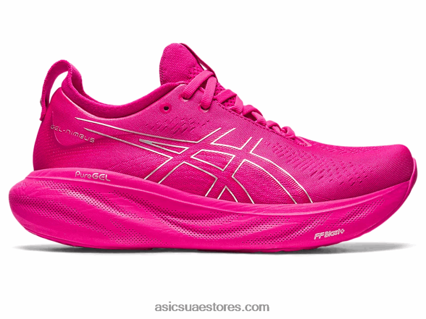 Asics الهذيان الوردي / الفضة النقية جل نيمبوس 25 2N24DJ2367