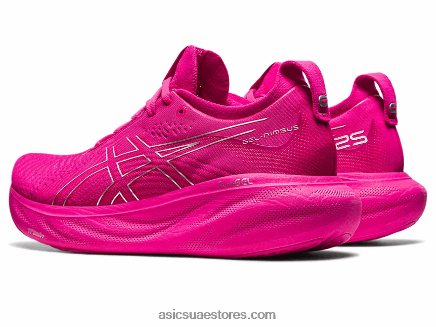 Asics الهذيان الوردي / الفضة النقية جل نيمبوس 25 2N24DJ2367