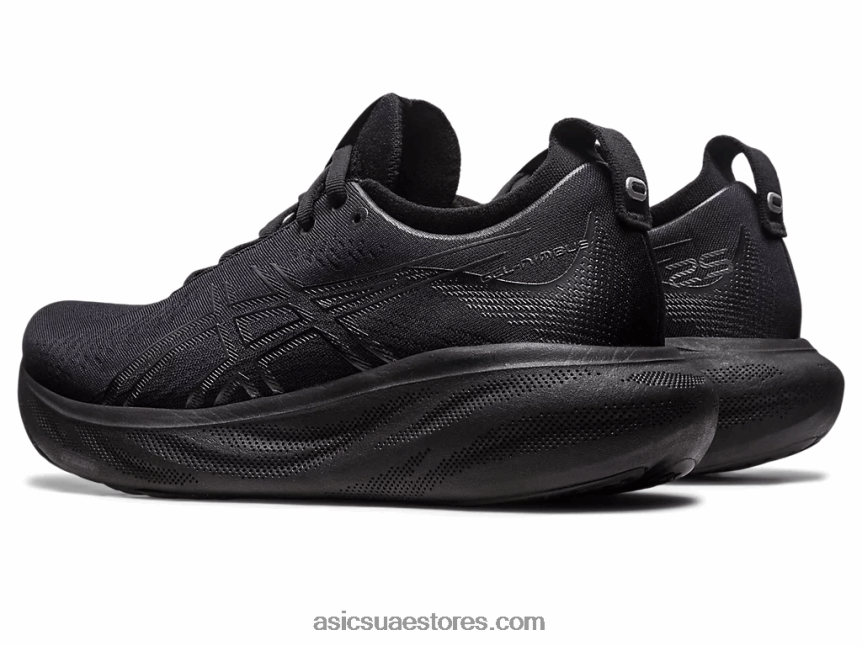Asics أسود / رمادي جرافيت جل نيمبوس 25 2N24DJ2368