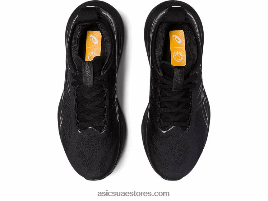 Asics أسود / رمادي جرافيت جل نيمبوس 25 2N24DJ2368