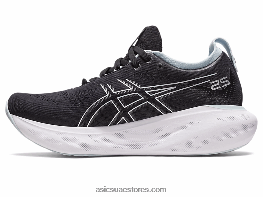Asics أسود / أزرق تولد من جديد جل نيمبوس 25 2N24DJ2370