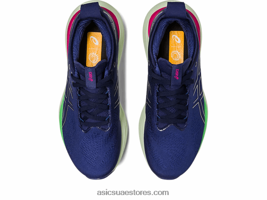 Asics أزرق نيلي / فضي نقي جل نيمبوس 25 2N24DJ2373