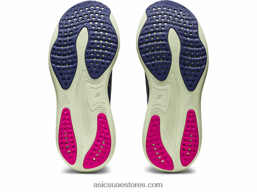 Asics أزرق نيلي / فضي نقي جل نيمبوس 25 2N24DJ2373