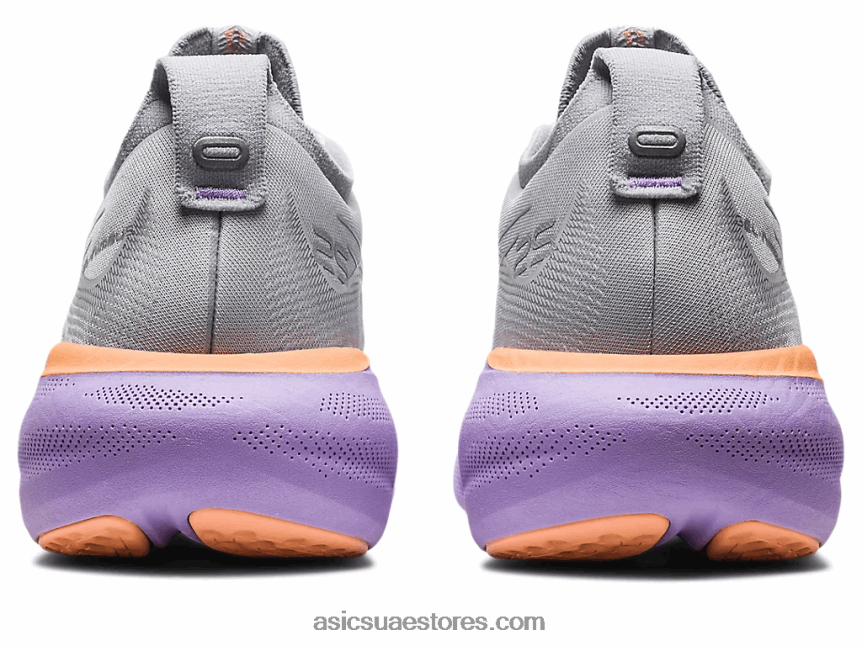 Asics الرمادي بيدمونت / الفضة النقية هلام نيمبوس 25 عريض 2N24DJ2375