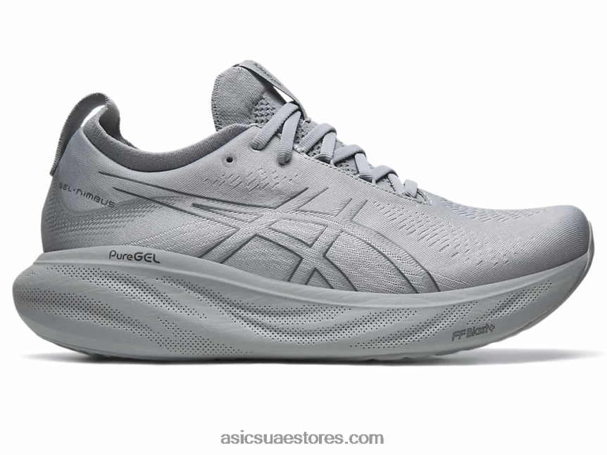 Asics صفيحة صخرية / رمادي ناقل جل نيمبوس 25 2N24DJ332